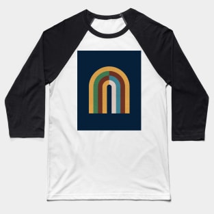 Colorblock rainbow - Mid century modern Baseball T-Shirt